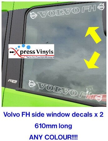 Volvo fh window decals x 2. Ʈ ׷  ƼĿ. ..